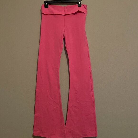 Victoria's Secret, PINK, M, BLING All Day Cotton Bling Foldover Flare Leggings - Picture 3 of 5